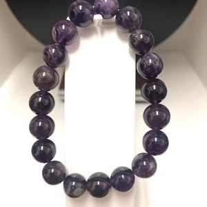 Amethyst Bracelet 10mm Beads Stretchable Bracelet